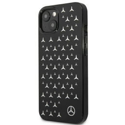Etui Mercedes Silver Stars Pattern do iPhone 13 mini, czarne