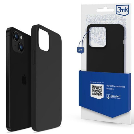 Etui 3MK Silicone Case do iPhone 13, czarne