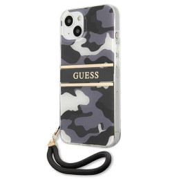 Etui Guess Camo Strap Collection do iPhone 13, czarne