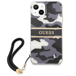 Etui Guess Camo Strap Collection do iPhone 13, czarne