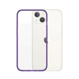 Etui antybakteryjne PanzerGlass ClearCase do iPhone 13, fioletowa ramka