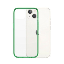Etui antybakteryjne PanzerGlass ClearCase do iPhone 13, zielona ramka