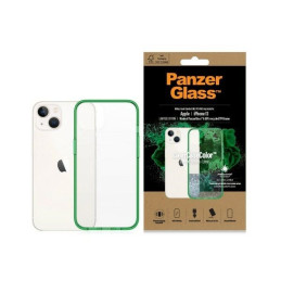 Etui antybakteryjne PanzerGlass ClearCase do iPhone 13, zielona ramka