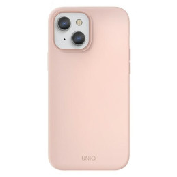 Etui UNIQ Lino do iPhone 13, różowe