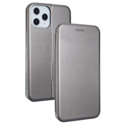 Etui Beline Book Magnetic do iPhone 12 Pro Max stalowe