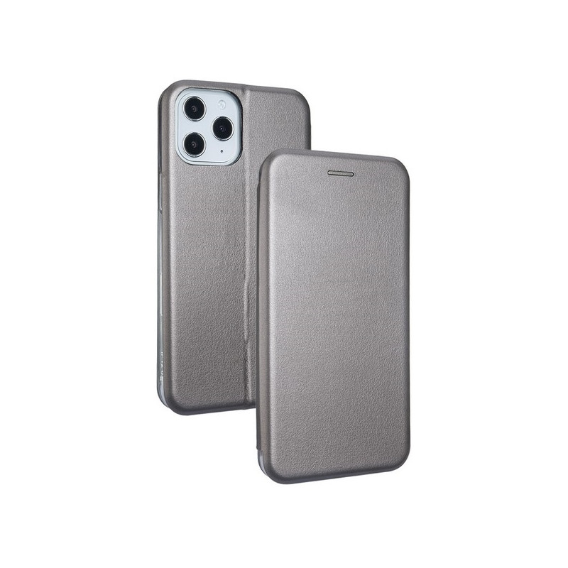 Etui Beline Book Magnetic do iPhone 12 Pro Max stalowe