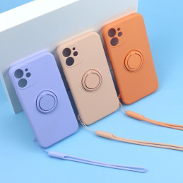 Etui Beline Silicone do Ring iPhone 12 Pro Max niebieskie