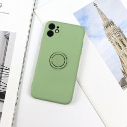 Etui Beline Silicone do Ring iPhone 12 Pro Max zielone 