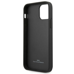 Etui BMW Leather Curve Perforate do iPhone 12 Pro Max, czarne
