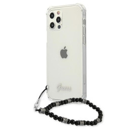 Etui Guess Black Pearl do iPhone 12 Pro Max, Transparent