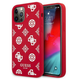 Etui Guess Peony Collection do iPhone 12 Pro Max, czerwone