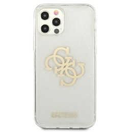 Etui Guess 4G Big Logo do iPhone 12 Pro Max, transparent