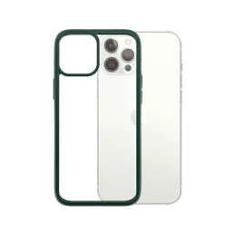 Etui antybakteryjne PanzerGlass ClearCase do iPhone 12 Pro Max, zielona ramka