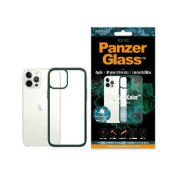 Etui antybakteryjne PanzerGlass ClearCase do iPhone 12 Pro Max, zielona ramka