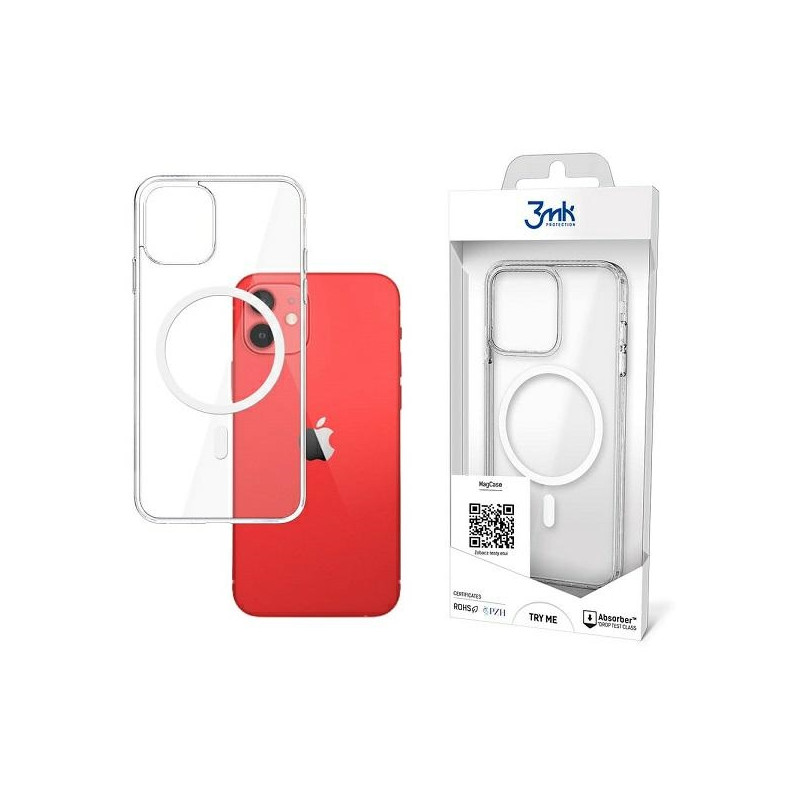 Etui 3MK MagCase do iPhone 12 Mini, przezroczyste do Magsafe