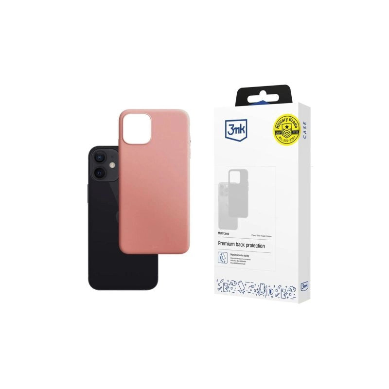Etui 3MK Matt Case do iPhone 12 Mini, różowe