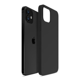 Etui 3MK Silicone Case do iPhone 12 Mini, czarne