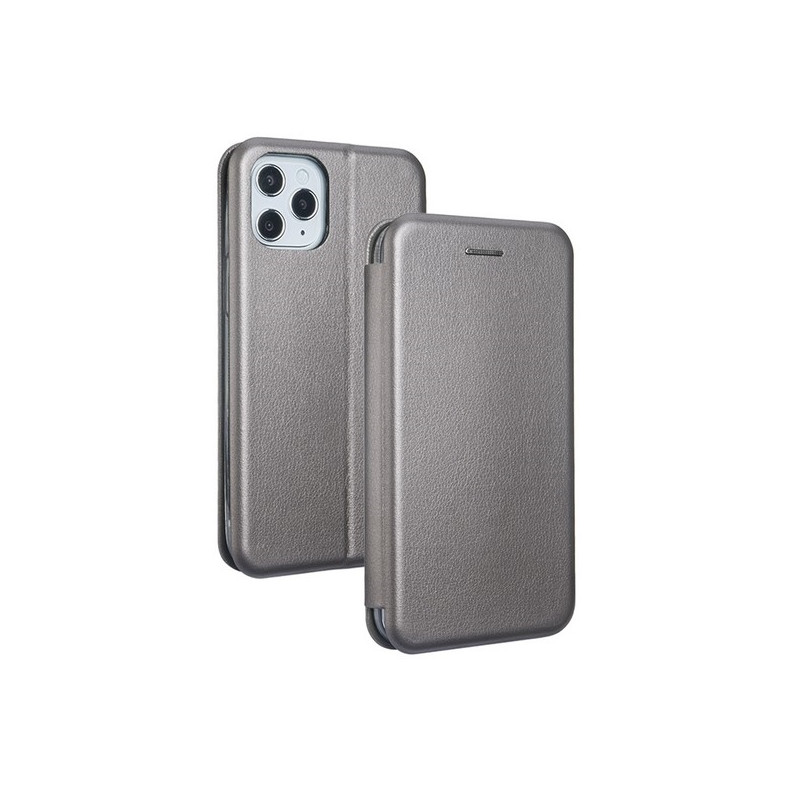 Etui Beline Book Magnetic do iPhone 12 mini stalowe