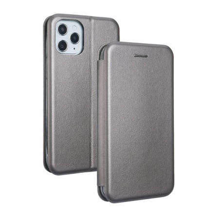 Etui Beline Book Magnetic do iPhone 12 mini stalowe