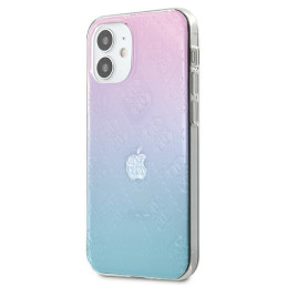Etui Guess 4G 3D Pattern Collection do iPhone 12 mini, niebiesko-różowy/blue&pink