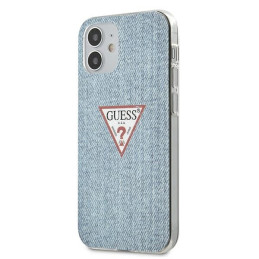 Etui Guess Jeans Collection do iPhone 12 mini, niebieski/light blue
