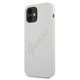 Etui Guess Script Vintage do iPhone 12 mini, kremowy/cream