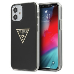 Etui Guess Metallic Collection do iPhone 12 mini, czarne