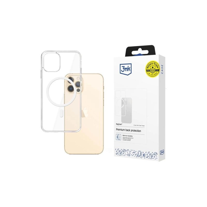 Etui 3MK MagCase do iPhone 12/12 Pro, przezroczyste do Magsafe