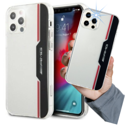 Etui AMG Electroplate Vertical do iPhone 12/12 Pro, transparent