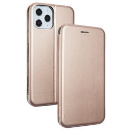 Etui Beline Book Magnetic do iPhone 12/12 Pro różowo-złote