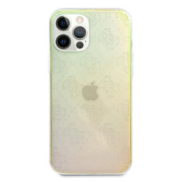 Etui Guess 4G 3D Pattern Collection do iPhone 12/12 Pro, opalowe