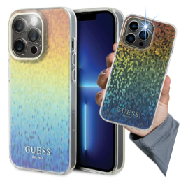 Etui Guess IML Faceted Mirror Disco Iridescent do iPhone 12/12 Pro, wielokolorowy