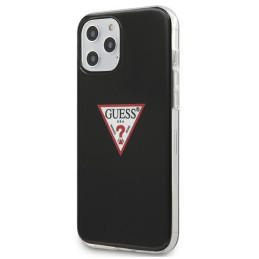 Etui Guess Triangle Collection do iPhone 12/12 Pro, czarne