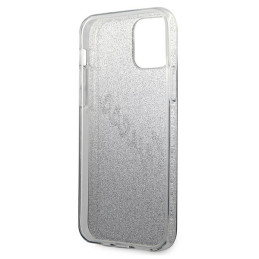 Etui Guess Glitter Gradient Script do iPhone 12/12 Pro, czarne