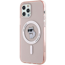 Etui Karl Lagerfeld IML Choupette MagSafe do iPhone 12/12 Pro, różowy/pink