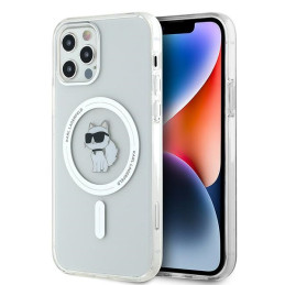 Etui Karl Lagerfeld IML Choupette MagSafe do iPhone 12/12 Pro, przezroczysty/transparent