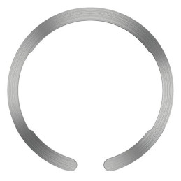 Pierścień magnetyczny Panzerglass Bang ON MagSafe Compability Ring na etui dla iPhone 12 / 13 / 14 / 15, srebrny
