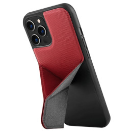 Etui z podstawką UNIQ Transforma do iPhone 12/12 Pro, czerwone