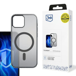 Etui 3mk Frosty MagCase do iPhone 12/12 Pro, półprzezroczyste z czarnym