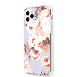 Etui Guess Flower Collection do iPhone 11 Pro Max, liliowy/lilac