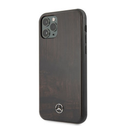 Etui Mercedes Wood Line Rosewood do iPhone 11 Pro Max, brązowy/brown