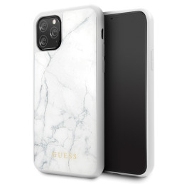 Etui Guess Marble Collection do iPhone 11 Pro, biały/white