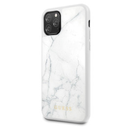Etui Guess Marble Collection do iPhone 11 Pro, biały/white