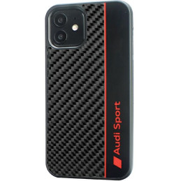 Etui Audi Carbon Fiber Stripe do iPhone 11 / Xr, czarne