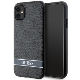 Etui Guess 4G Stripe do iPhone 11 / Xr, szary/grey