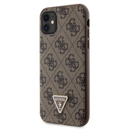 Etui Guess Crossbody 4G Metal Logo do iPhone 11 / Xr, brązowy/brown