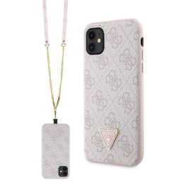 Etui Guess Crossbody 4G Metal Logo do iPhone 11 / Xr, różowy/pink