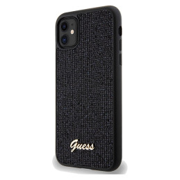 Etui Guess Disco Metal Script do iPhone 11 / Xr, czarne