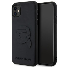 Etui Karl Lagerfeld Rubber Karl Head 3D do iPhone 11 / Xr, czarne
