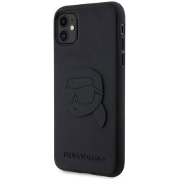 Etui Karl Lagerfeld Rubber Karl Head 3D do iPhone 11 / Xr, czarne